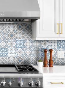 SUPSTICKER 1 cuộn Decal dán tường nhà bếp chống thấm nước dày phong cách Địa Trung Hải, Giấy dán tường trang trí chống nấm mốc, Có 3 kích cỡ: 11,81*47,24, 11,81*94,49, 11,81*141,73 inch, Hình dán, Decal dán tường, Decal vinyl trang trí nhà cửa, Vật phẩm trang trí mùa xuân Làm mới ngôi nhà của bạn, Hình dán trang trí Rama Quà tặng sinh nhật, tốt nghiệp - Nhiều màu - Xem 8