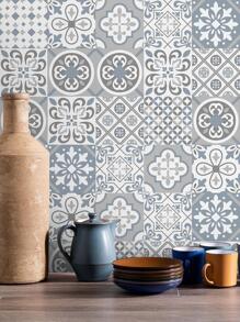 SUPSTICKER 1 cuộn Decal dán tường nhà bếp chống thấm nước dày phong cách Địa Trung Hải, Giấy dán tường trang trí chống nấm mốc, Có 3 kích cỡ: 11,81*47,24, 11,81*94,49, 11,81*141,73 inch, Hình dán, Decal dán tường, Decal vinyl trang trí nhà cửa, Vật phẩm trang trí mùa xuân Làm mới ngôi nhà của bạn, Hình dán trang trí Rama Quà tặng sinh nhật, tốt nghiệp - Nhiều màu - Xem 7