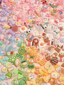 50 cái/bộ Phụ Kiện Trang Sức Tự Làm Hoạt Hình - Nhiều màu - Xem 4