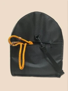 1pc Black Oxford Cloth Breathable Pet Backpack Suitable For Spring, Summer And Autumn - Black - View 7