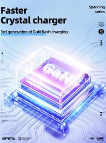 1入組PD65W充電頭 - 灰色 - 查看 5