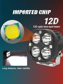 3inch Led Work Lights For Cars Motorcycle Led Bar Fog Lights Universal Spotlight DRL Pod Lamps For Auto 4x4 Offroad ATV 12V 24v - Black - View 3