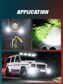 3inch Led Work Lights For Cars Motorcycle Led Bar Fog Lights Universal Spotlight DRL Pod Lamps For Auto 4x4 Offroad ATV 12V 24v - Black - View 10