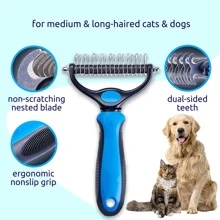 1 Bàn chải tẩy lông cho thú cưng ABS, Bàn chải tẩy lông hiện đại cho thú cưng - Nhiều màu - Xem 2