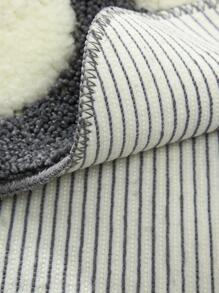 1 Tấm Thảm Nhà Tắm Thiết Kế Paw, Thảm Vệ Sinh Chống Trơn Trượt Polyester Hiện Đại Cho Phòng Tắm - Màu xám đen - Xem 4