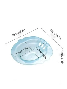 1 件装透明孕妇免蹲式洗脸盆浴室装饰夏季