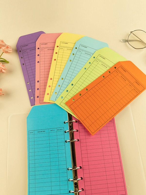12 piezas Sobre de color mixto simple multipropósito papel para escuela