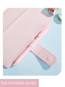 1pc Solid Color Binder Cover - Pink - View 3