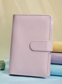 1pc Solid Color Binder Cover - Pink - View 5