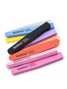 NailShine 10 Dũa Móng Tay Bằng Bọt Biển Với Hai Mặt Đánh Bóng Và Mài, Có Thể Giặt Được, Màu Sắc Ngẫu Nhiên (100/180 Grit) - Nhiều màu - Xem 3