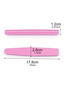 NailShine 10 Dũa Móng Tay Bằng Bọt Biển Với Hai Mặt Đánh Bóng Và Mài, Có Thể Giặt Được, Màu Sắc Ngẫu Nhiên (100/180 Grit) - Nhiều màu - Xem 7