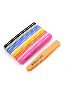 NailShine 10 Dũa Móng Tay Bằng Bọt Biển Với Hai Mặt Đánh Bóng Và Mài, Có Thể Giặt Được, Màu Sắc Ngẫu Nhiên (100/180 Grit) - Nhiều màu - Xem 5
