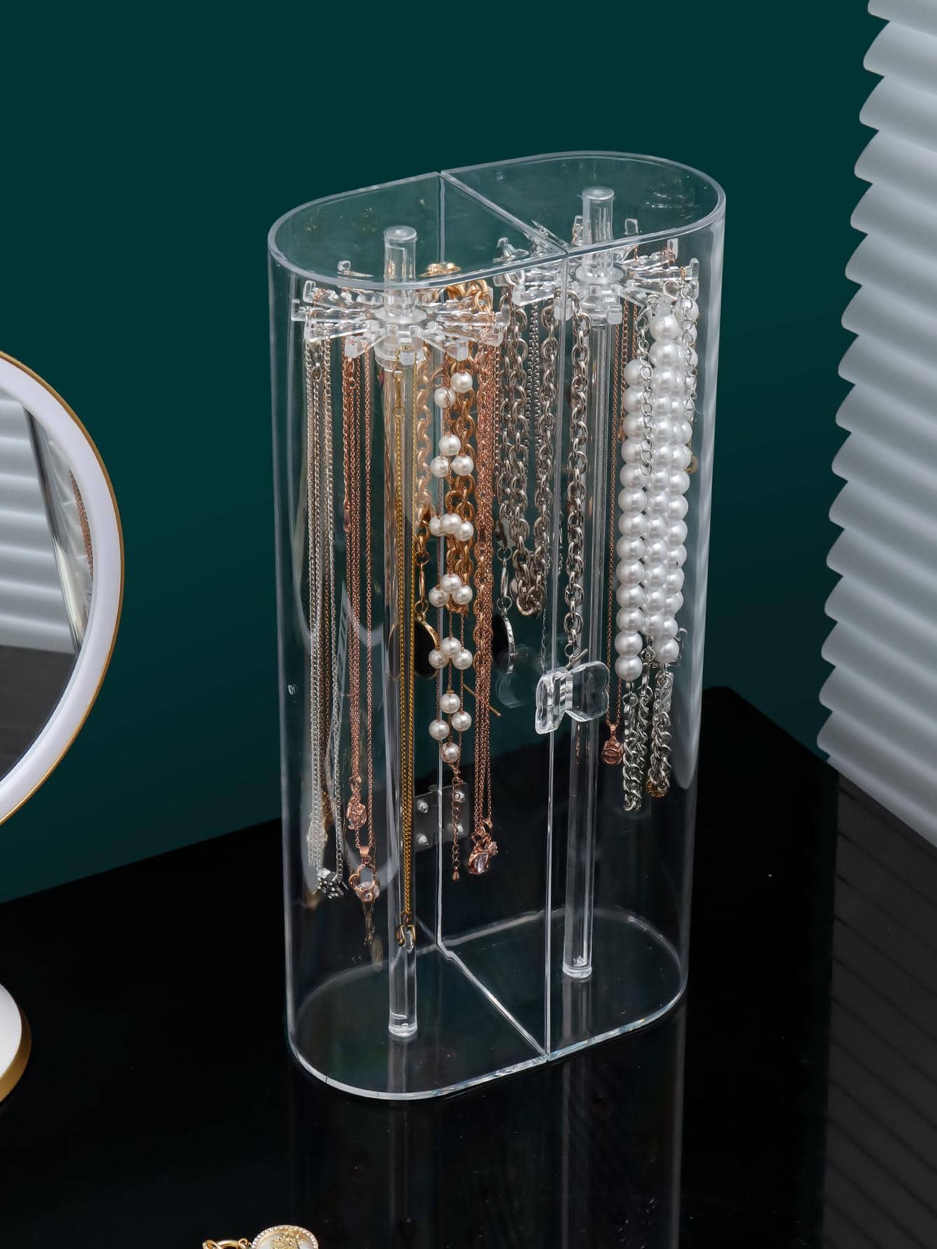 1pc Clear Jewelry Storage Box