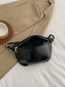 Multi-Functional Chain Waist Bag - Black - View 4