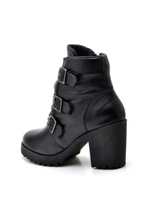 Women Fashion Boots - 黑色 - 查看 2