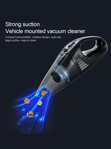 12v 通用汽車點煙器插座便攜式乾濕兩用吸塵器 - 白色 - 查看 4