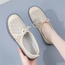 Ballerine minimaliste da donna con lacci, ballerine da esterno alla moda