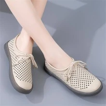 Ballerine minimaliste da donna con lacci, ballerine da esterno alla moda