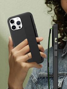 Vải Mẫu Da Cảm thấy Chống rơi Ốp lưng & bao da điện thoại Với Đàn hồi Băng tay - màu đen - Xem 4