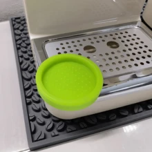 1入組 6 厘米直徑濃縮咖啡搗棒墊，矽膠角墊（不含咖啡搗棒） - 綠色 - 查看 5