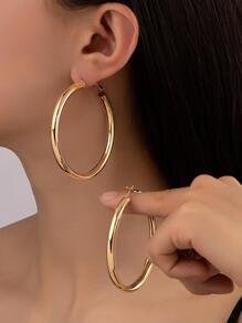 Minimalist Hoop Earrings - Earrings - View 6