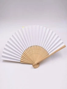 1pc Women Two Tone Fashionable Hand Fan For Daily Life Casual