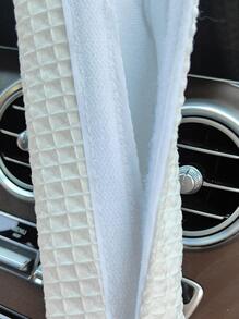 1pc Flower Decor Waffle Design Polyester Car Seat Belt Shoulder Protector - Multicolor - View 5