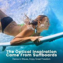 AGPTEK Waterproof MP3 Player for Swimming with Clip, 8GB IPX8 100% Waterproof Music Player with Bluetooth and Underwater Headphones, Model: S19E - 藍色 - 查看 3