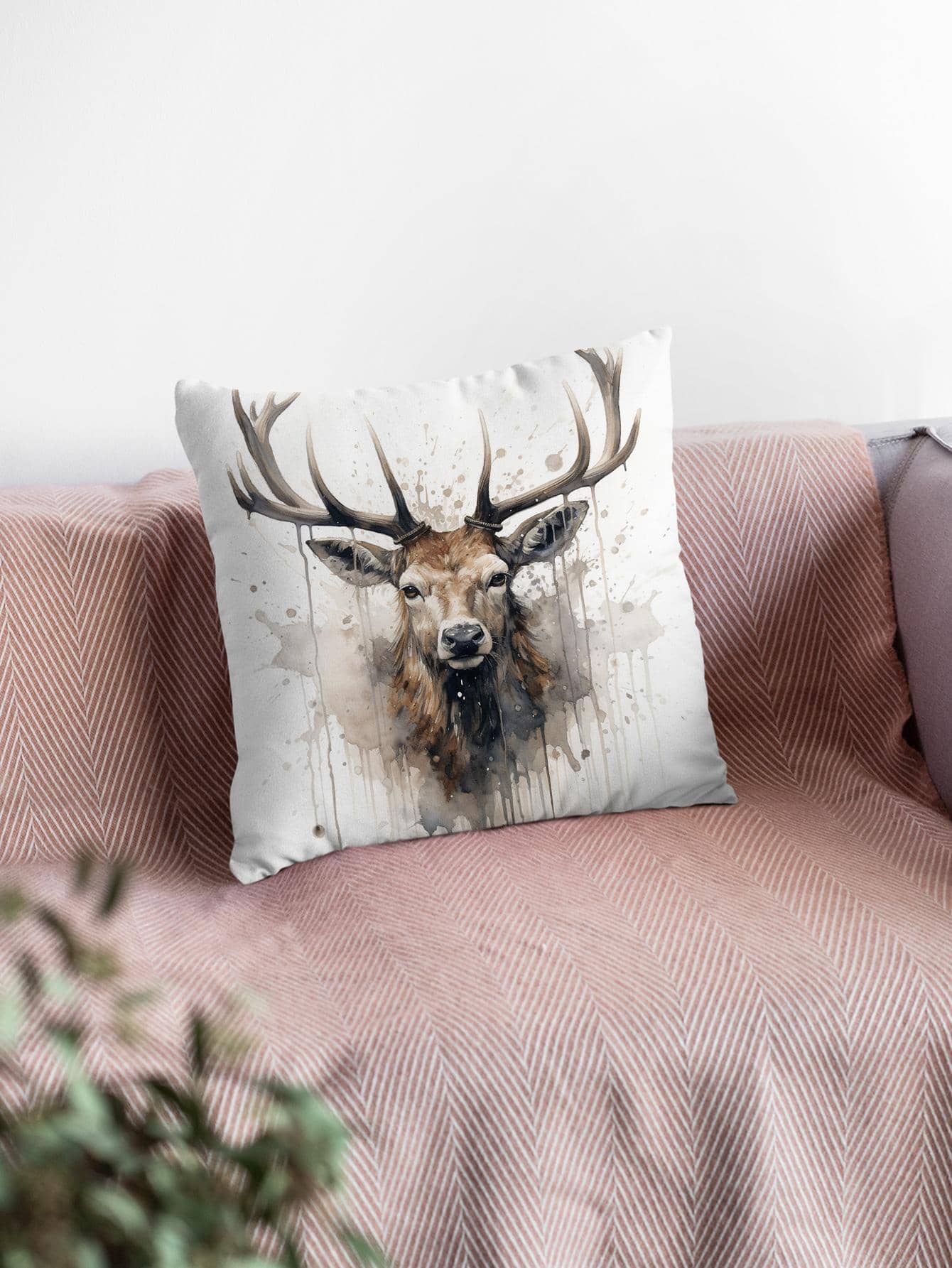 1 Nai Sừng Tấm In Đệm Mà Không Cần Chất Độn, Vải Dệt Trang Trí Ném Gối Cho Phòng Khách, Trang Trí Nhà Cửa - Nhiều màu - Xem 1