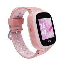 1pc Men Women Pink PU Polyurethane Strap Date Alarm Sleep Tracking Heart Rate Monitoring Square Dial Smart Watch, Compatible With Androids iPhone - Pink - View 1