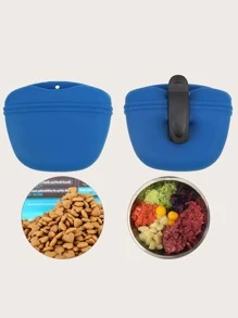 1入組矽膠隨機色寵物零食袋適用於狗狗和貓適用於戶外 - 彩色 - 查看 3