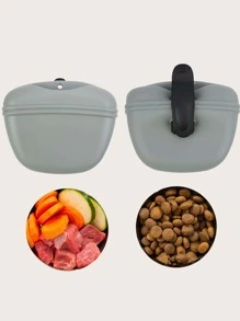 1入組矽膠隨機色寵物零食袋適用於狗狗和貓適用於戶外 - 彩色 - 查看 4