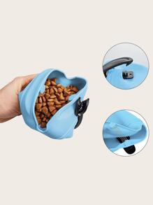 1入組矽膠隨機色寵物零食袋適用於狗狗和貓適用於戶外 - 彩色 - 查看 2