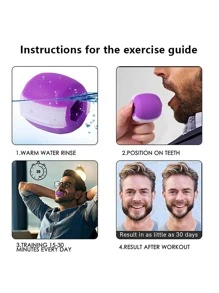 Fitness Face Massager For Men, Jawline Exerciser, Muscle Chewing Ball, Chewing Bite Trainer, Fitness Accessory