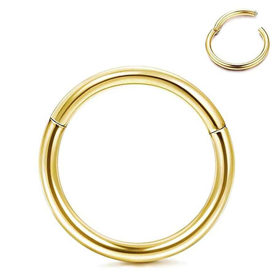 Vòng mũi tối giản bằng thép không gỉ ngộ nghĩnh dành cho phụ nữ để trang trí hàng ngày - Vàng - Xem 1