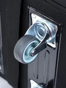 Folding 158 air checked in bag, travel bag, large capacity luggage bag, travel bag with wheels, four layer travel bag - Black - View 4