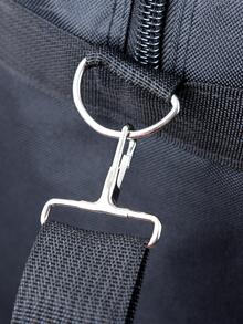 Folding 158 air checked in bag, travel bag, large capacity luggage bag, travel bag with wheels, four layer travel bag - Black - View 7