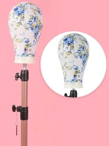 Beautiful Flower Professional Mannequin Head Wig Stand - Multicolor - View 1