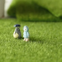 1pc Plastic Artificial Lawn, Cottagecore Fake Lawn For Home Decoration And Party - Green - View 5