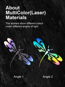 1 pieza libélula creativo animal tótem Adhesivo para coche Calcomanía de vinilo auto Pegatina de coche Accesorios - Multicolor - Ver 5