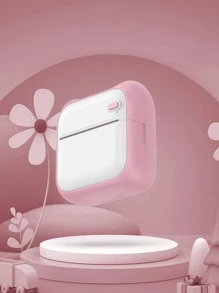Mini Portable Thermal Printer For Printing Error Photo Memo Label - Pink - View 2