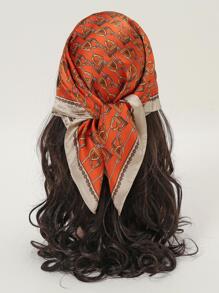 1 Họa Tiết Hình Học Chắp Vá & In Đơn Giản Thời Trang Sử Dụng Hàng Ngày Khăn Vuông - Nhiều màu - Xem 1