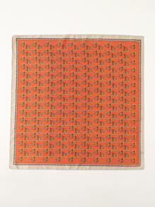 1 Họa Tiết Hình Học Chắp Vá & In Đơn Giản Thời Trang Sử Dụng Hàng Ngày Khăn Vuông - Nhiều màu - Xem 3