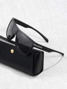 一副男士灰色包框时尚眼镜，适合户外街头海滩，打造街头风格，可搭配毛衣、夹克、卫衣、连帽衫、皮裤和工装裤，是夏季海滩度假、户外活动和旅行的理想之选。 - 灰色 - 查看 2