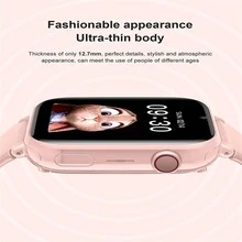 1 pieza Reloj inteligente blanco poliuretano PU con tira deportivo de podómetro recordatorios seguimiento del sueño alarma cuadrado esfera , compatible con Androids iPhone - Blanco - Ver 9