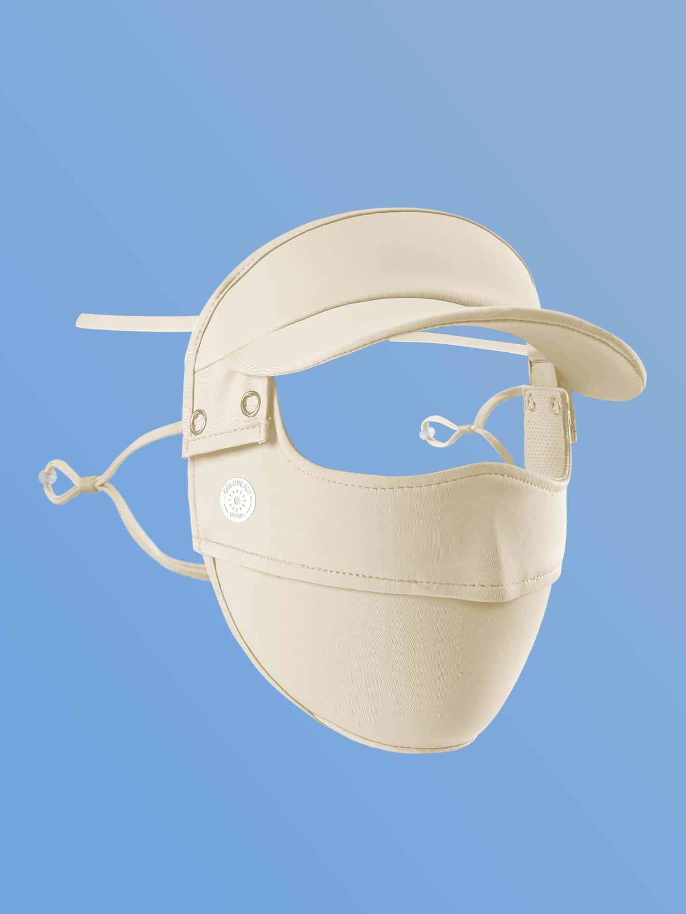 GOLOVEJOY 1 Tấm che mặt chống nắng màu be Polyamide có thể tháo rời cho người đi xe đạp - Màu be - Xem 1