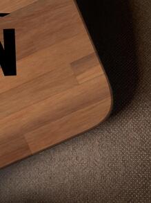 1入組調味料和字母圖形防滑廚房地毯，廚房用滌綸廚房墊 - 彩色 - 查看 6