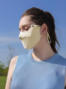 GOLOVEJOY 1 Tấm che mặt chống nắng màu be Polyamide có thể tháo rời cho người đi xe đạp - Màu be - Xem 2