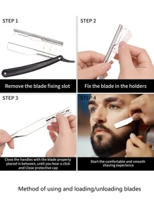 1pc Razor Handle With Blade