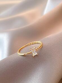 1 Vòng Thép Không Gỉ Tinh Tế Đính Đá Cubic Zirconia Trang Trí Cho Nữ Trang Trí Hàng Ngày - Vàng - Xem 3